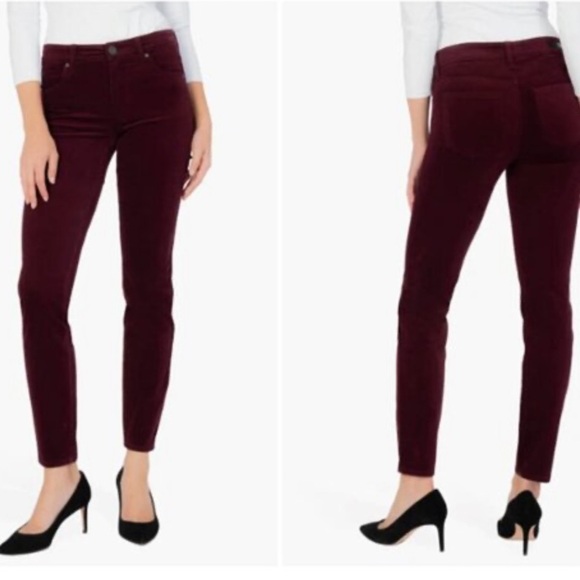 NWT Kut From The Kloth Women's Diana High Rise Fab Ab Skinny Corduroy Pants - Picture 1 of 15
